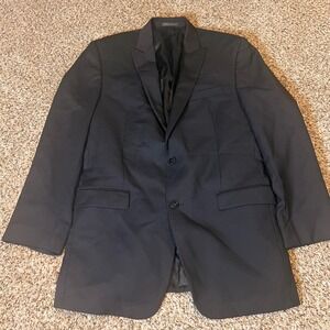 Calvin Klein Wool Blazer Pinstripe Business‎ Career Jacket 40 L